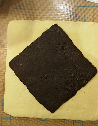 巧克力可可扭结面包 巧克力辫子面包 100%中种法 冷藏发酵法 丹麦面包的做法 步骤5