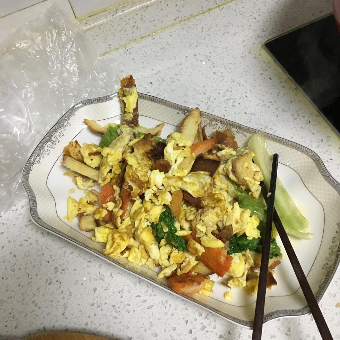 简易早餐之土司蛋卷