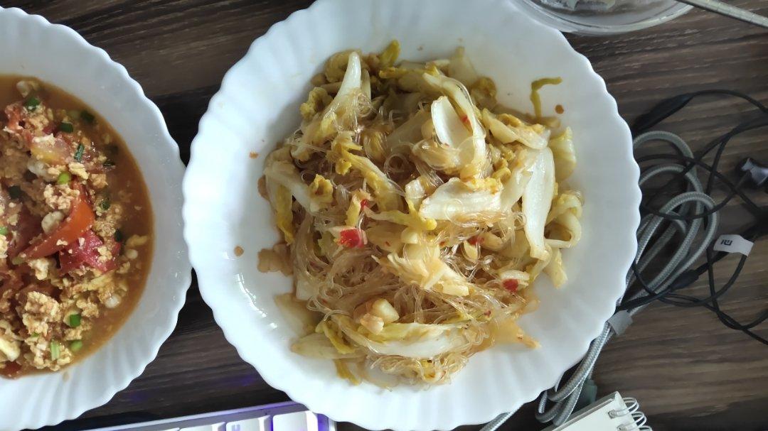 大白菜炒粉丝
