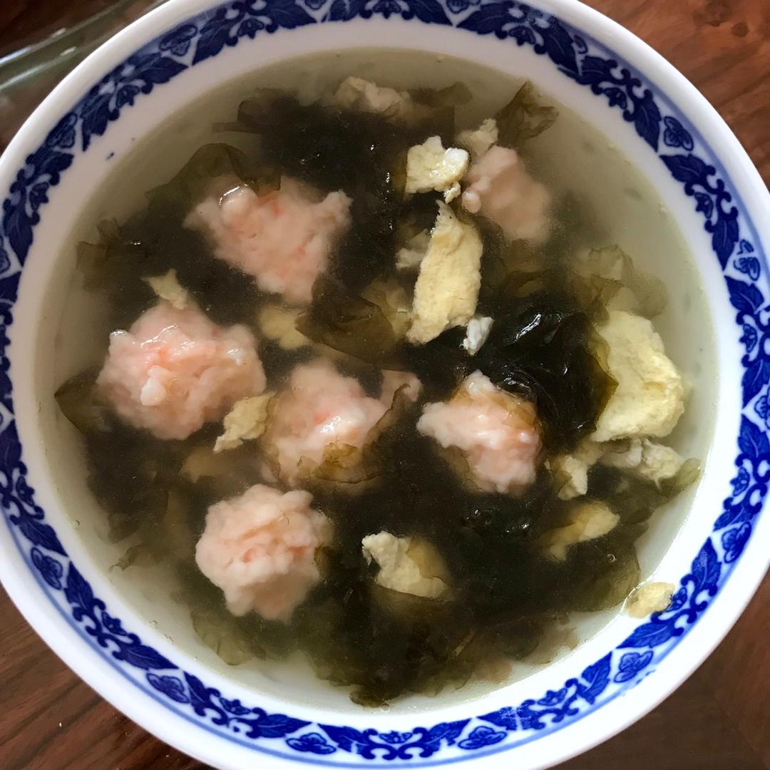 紫菜虾滑汤