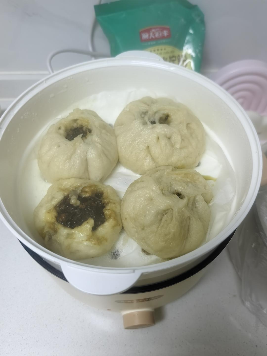 ㊙️梅干菜肉馅包子‼️附梅干菜肉馅做法