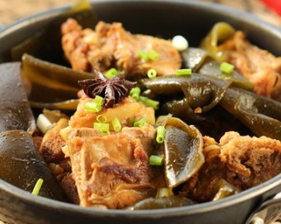 海带烧小排的做法