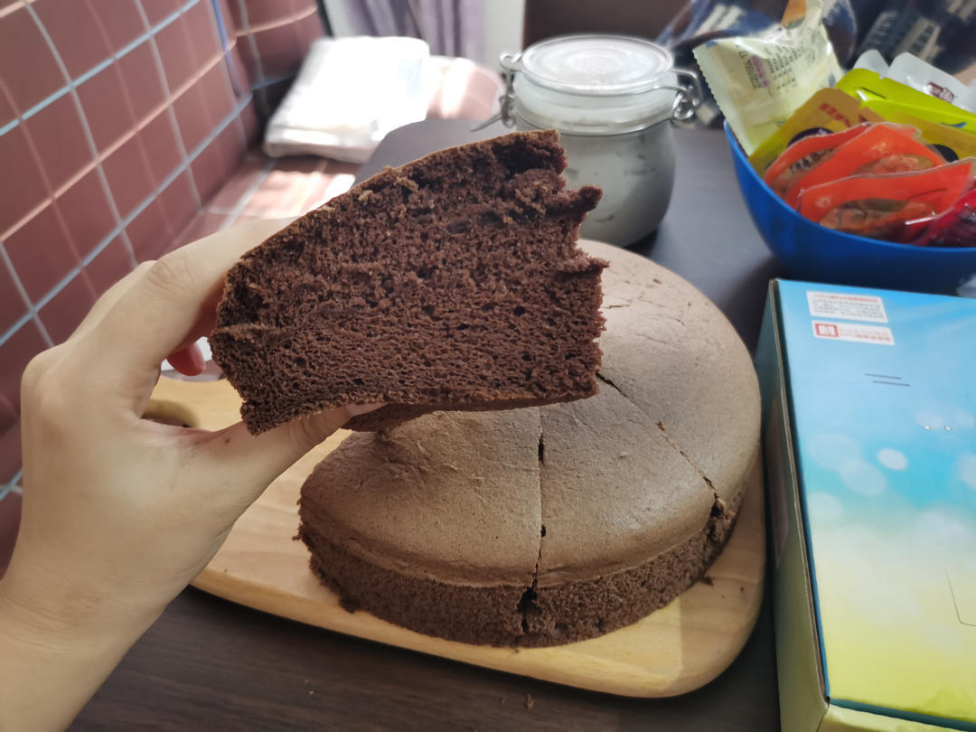 可可戚风蛋糕～8寸～百分百成功