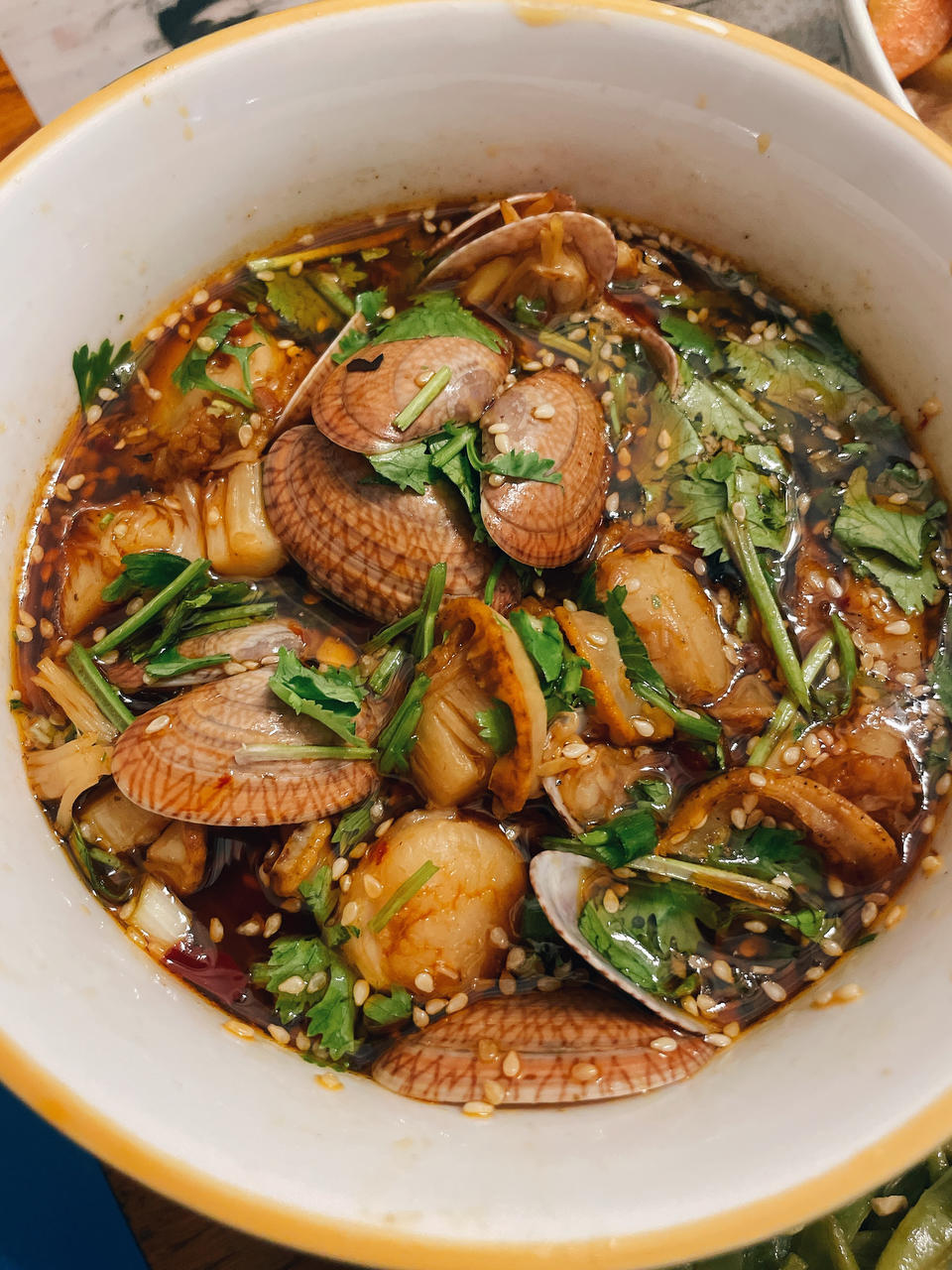 夏日凉菜-麻辣扇贝捞汁