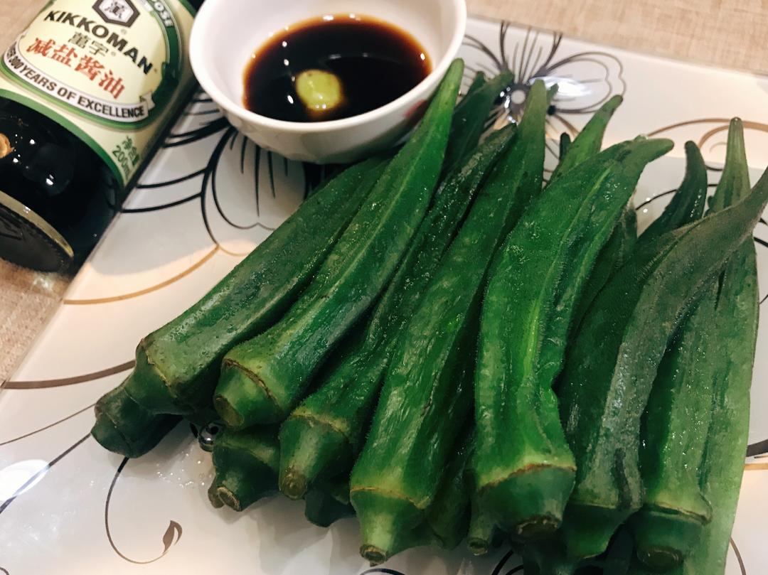 白灼秋葵的做法