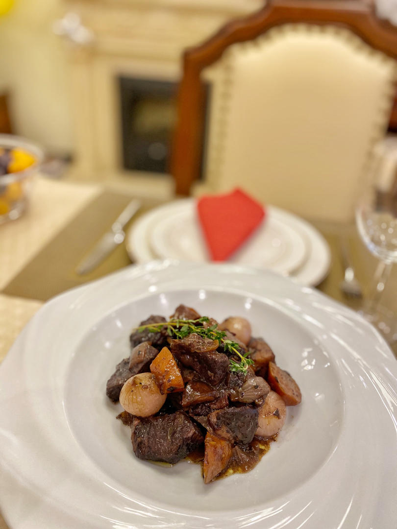 勃艮第红酒炖牛肉boeuf bourguignon（无铸铁锅也能做）