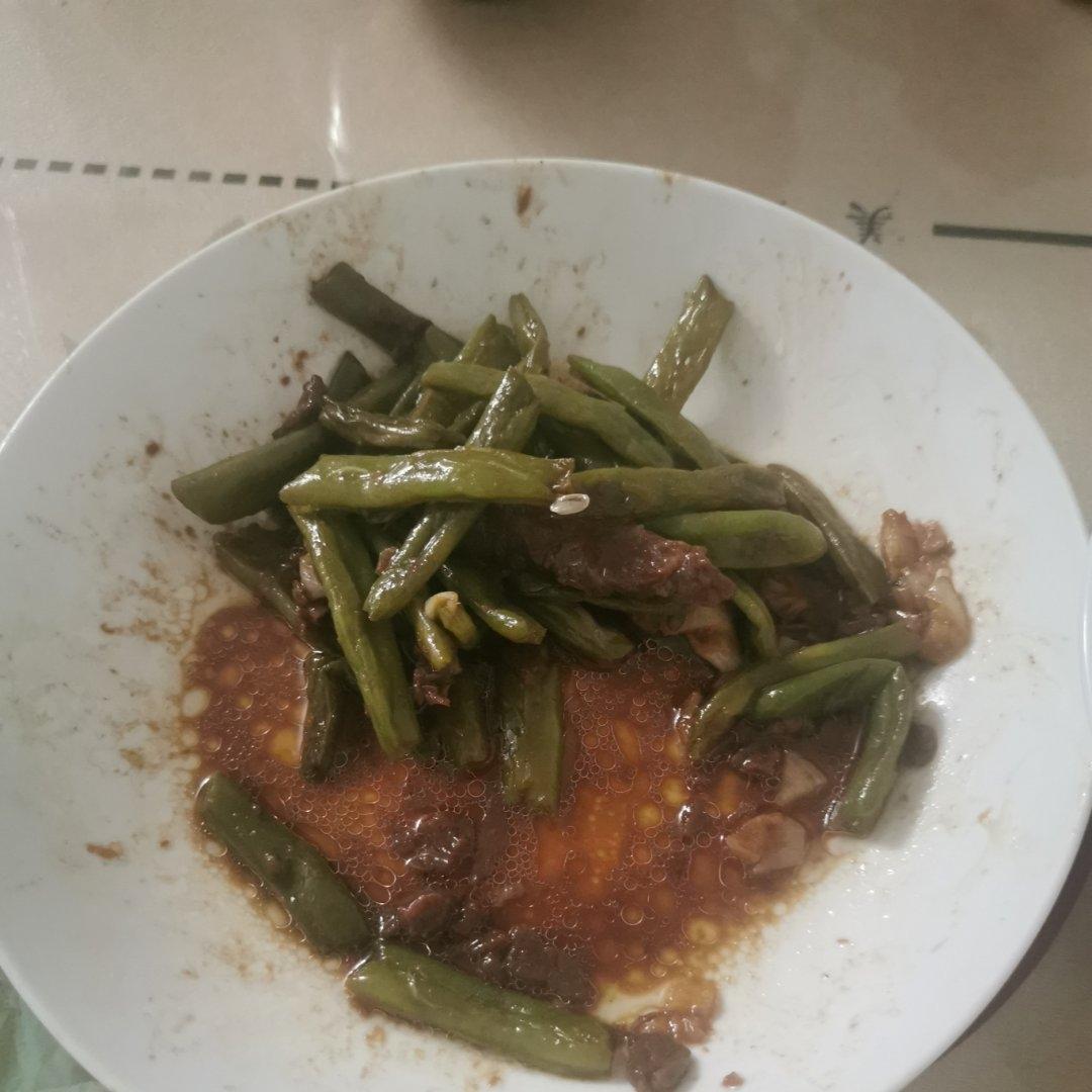 豆角炒牛肉