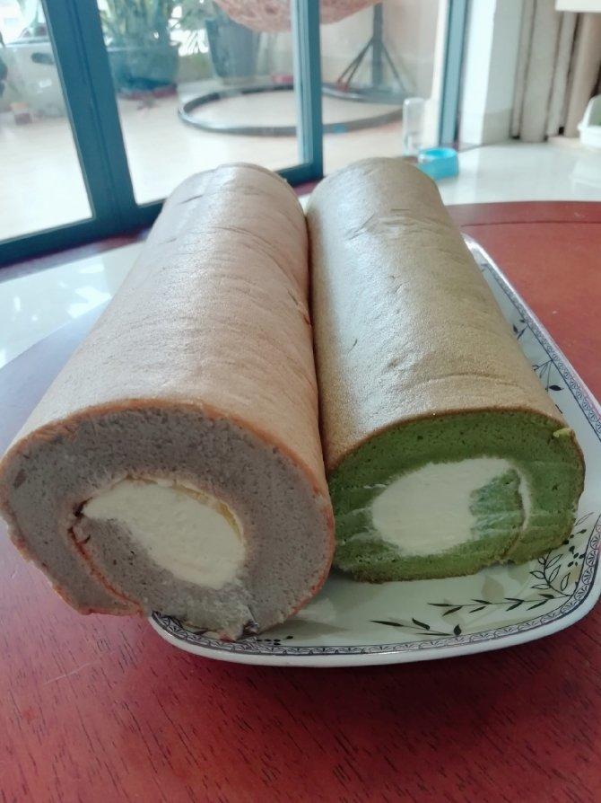 菠菜蛋糕卷（艾叶蛋糕卷)