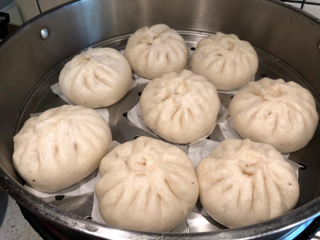 青菜香菇包子