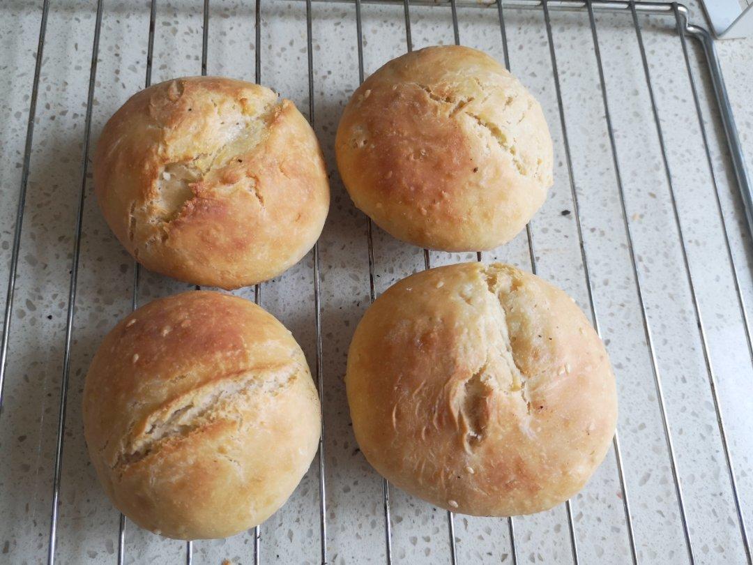 普通面粉也可以做的免揉小法包（不用高筋粉无糖小白都能成功）