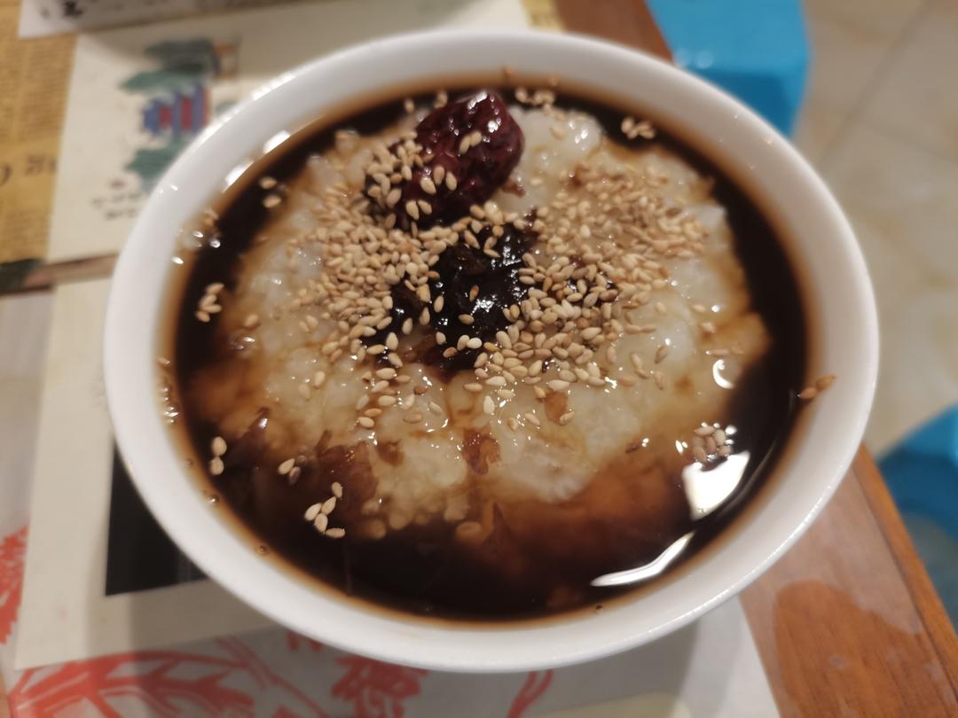 红糖玫瑰冰稀饭