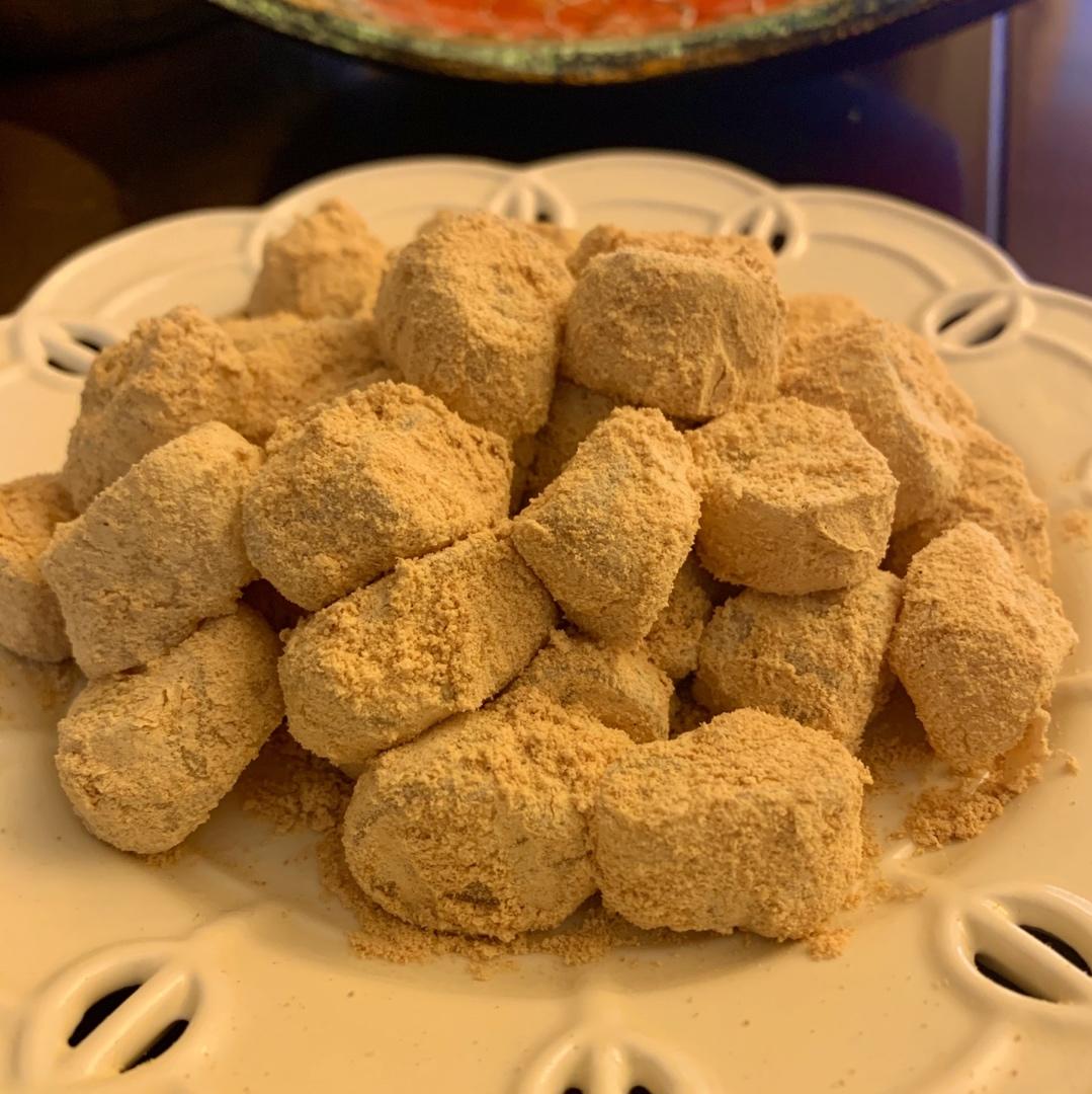 微波炉五分钟日式黄豆粉糯米糍 kinako mochi