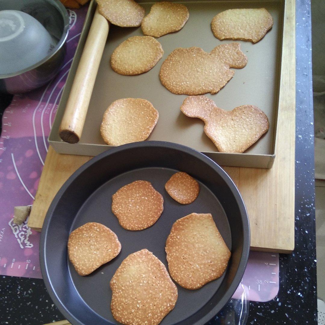 芝麻薄脆蛋白饼干