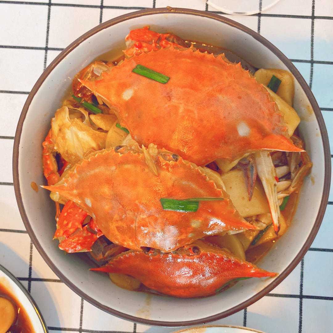 梭子蟹炒年糕