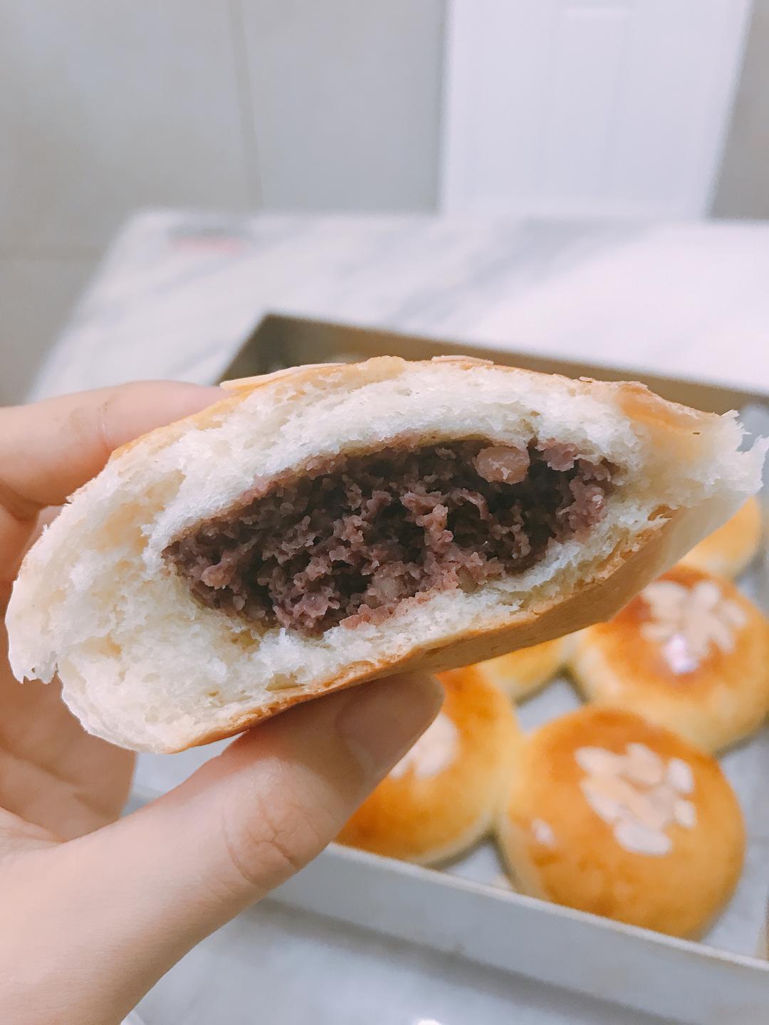 简单手揉红豆面包的做法