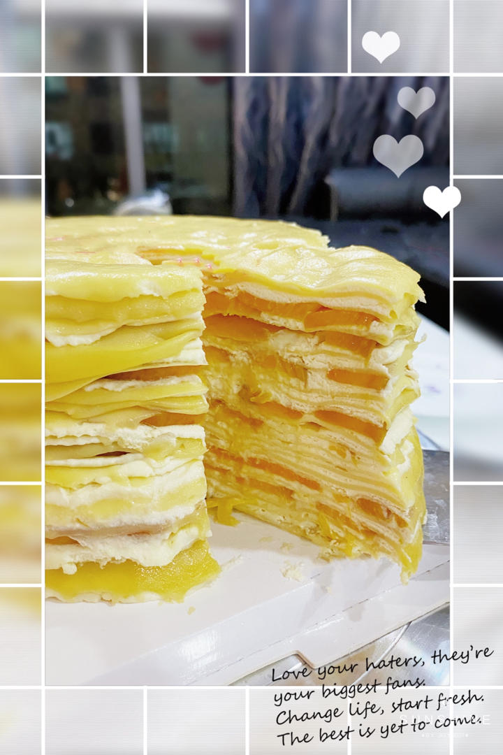 芒果千层蛋糕，100%成功告别煎皮无能