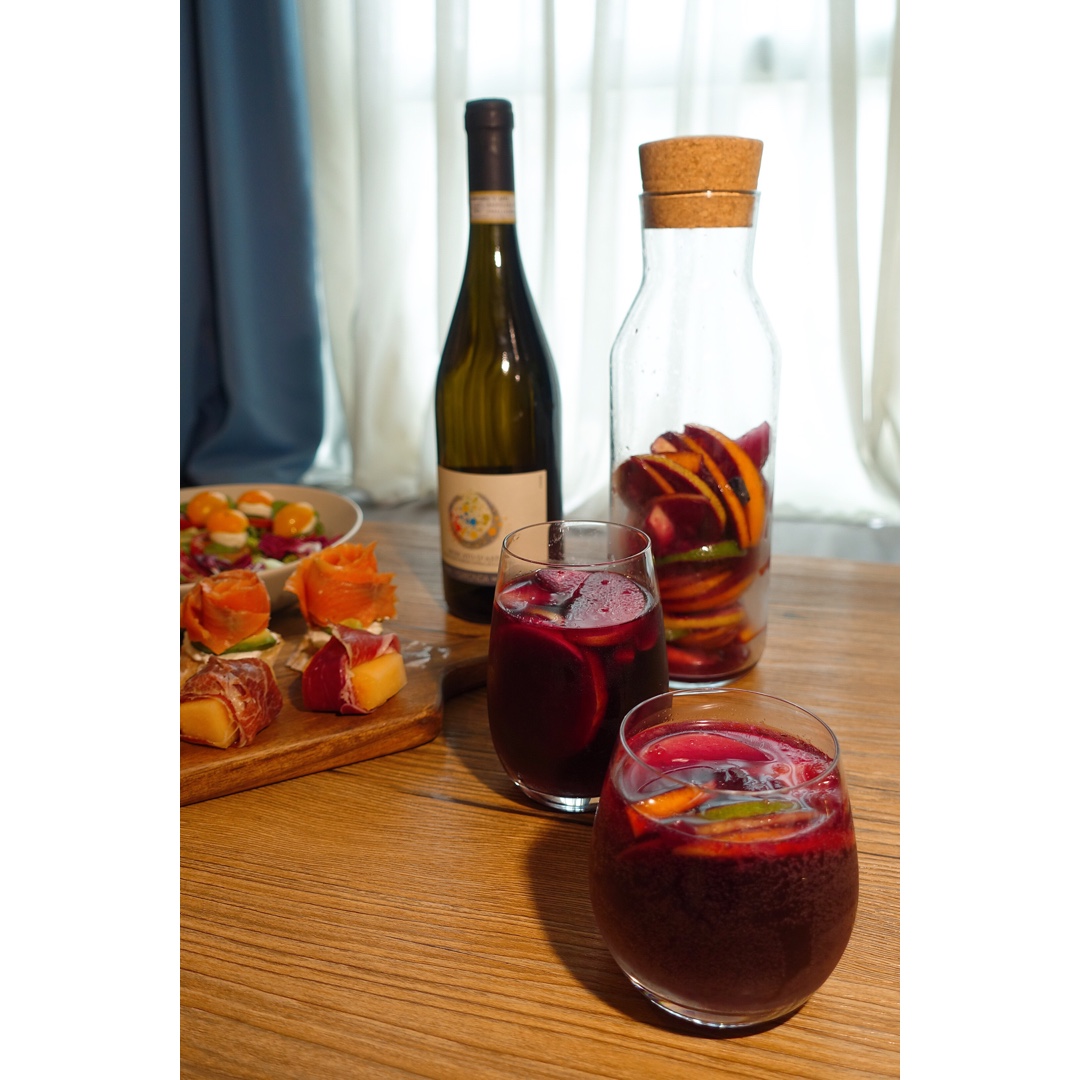 panda熊猫猫做的sangria西班牙水果红酒