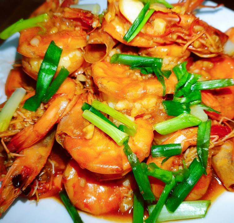 好吃的蒜泥大虾