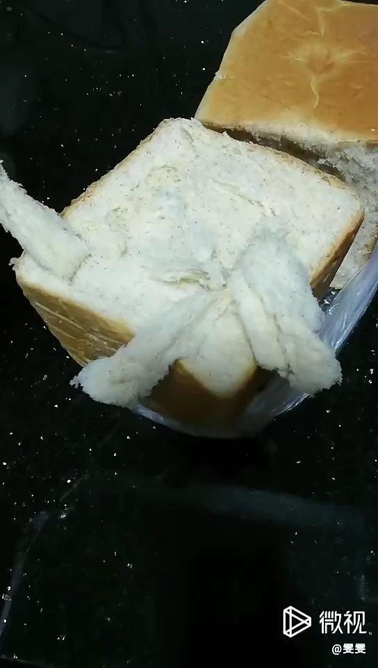 奶香手撕面包吐司，超简单！面包机+松下蒸烤箱