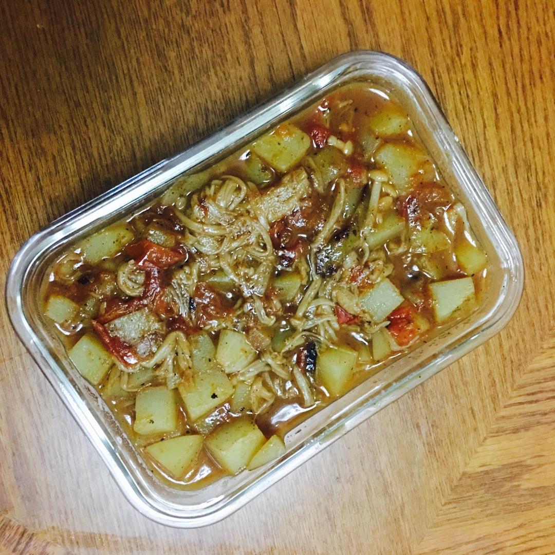 番茄土豆金针菇粉条汤