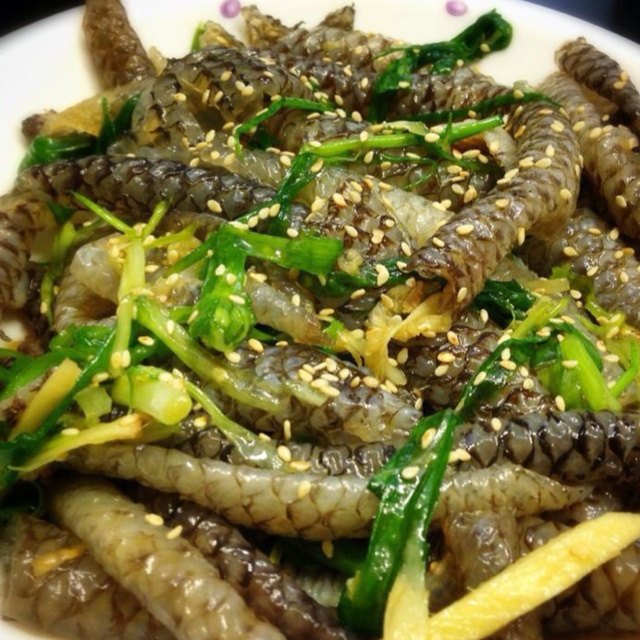 鱼翅瓜脆拌鲮鱼皮