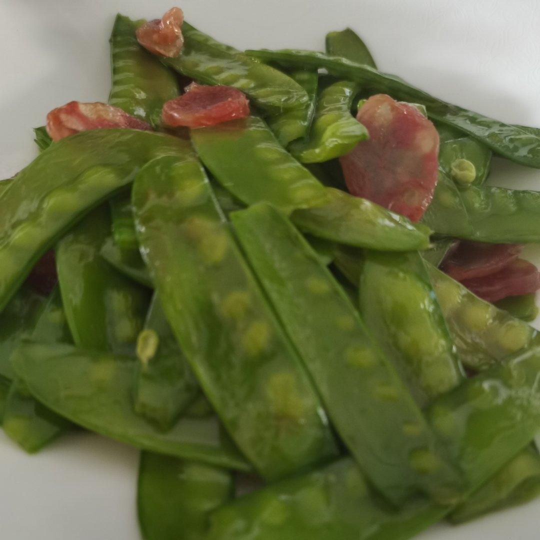 四季豆炒腊肠