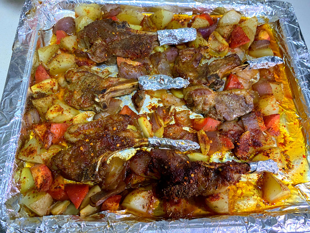 超好吃的烤羊排烤箱版