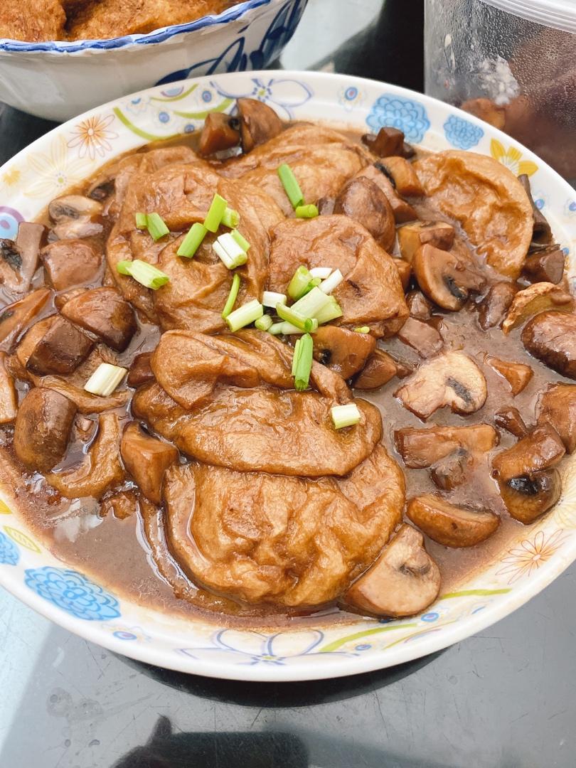 素面浇头之双菇面筋