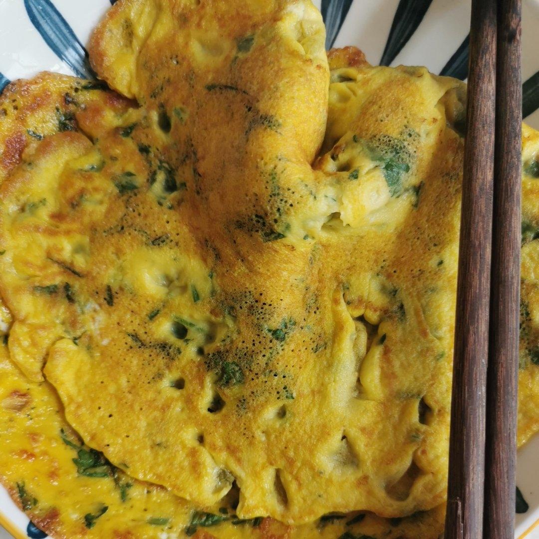 简单快手蔬菜鸡蛋煎饼