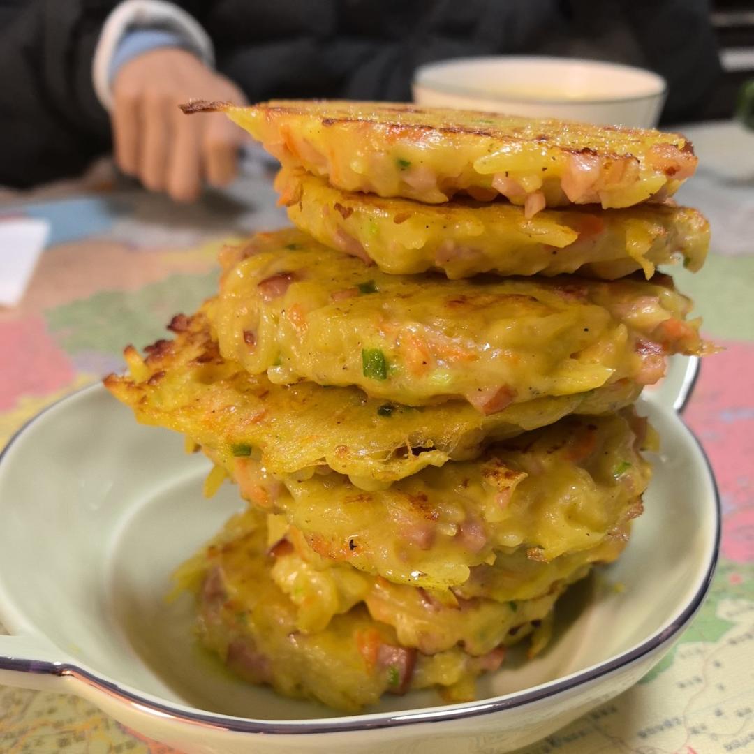 土豆饼(土豆胡萝卜丝饼)