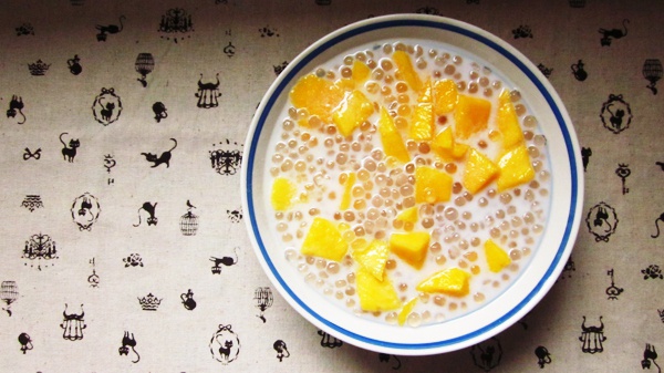 椰浆芒果西米露