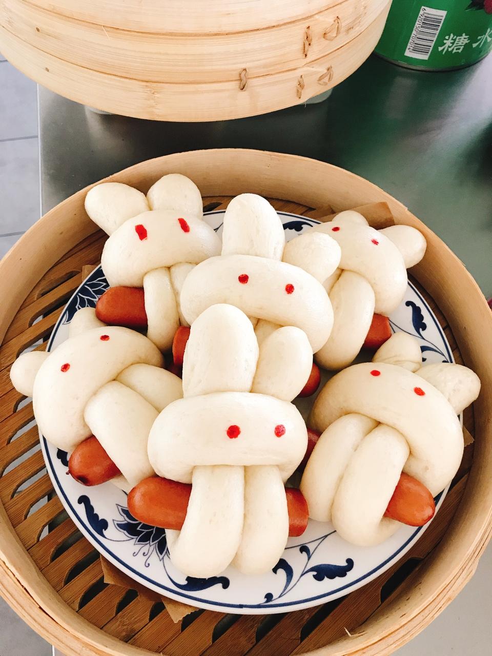 兔子香肠馒头（一次发酵）