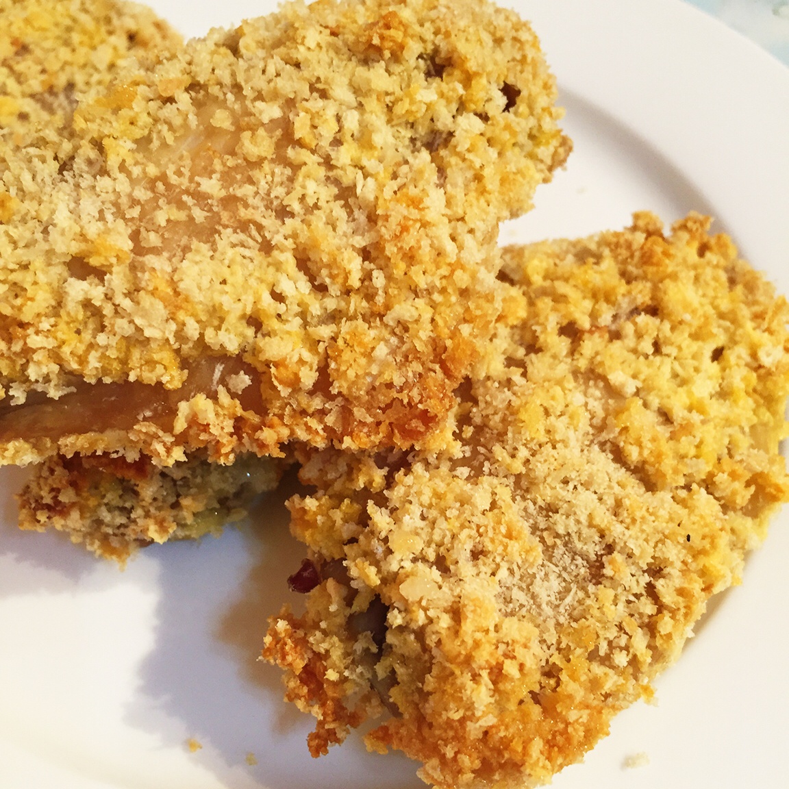 贾媛媛爱改名做的面包糠烤鸡翅