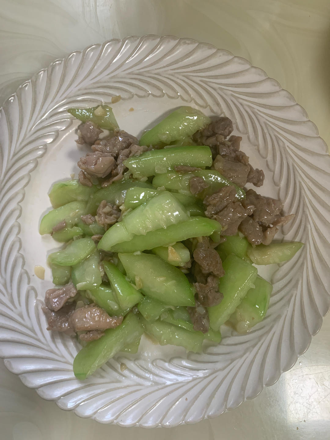 家常丝瓜炒肉