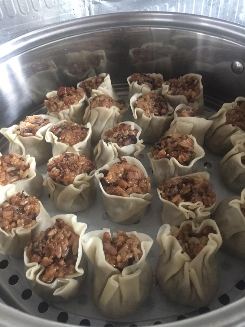 简易糯米烧卖（附烧卖包法）