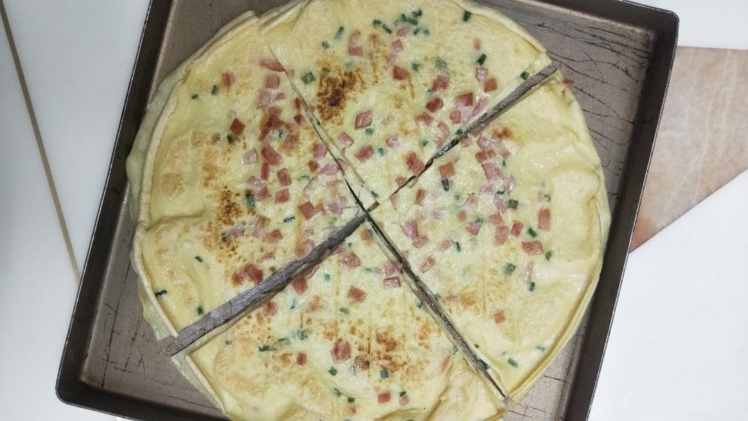 火腿肠葱花鸡蛋饼