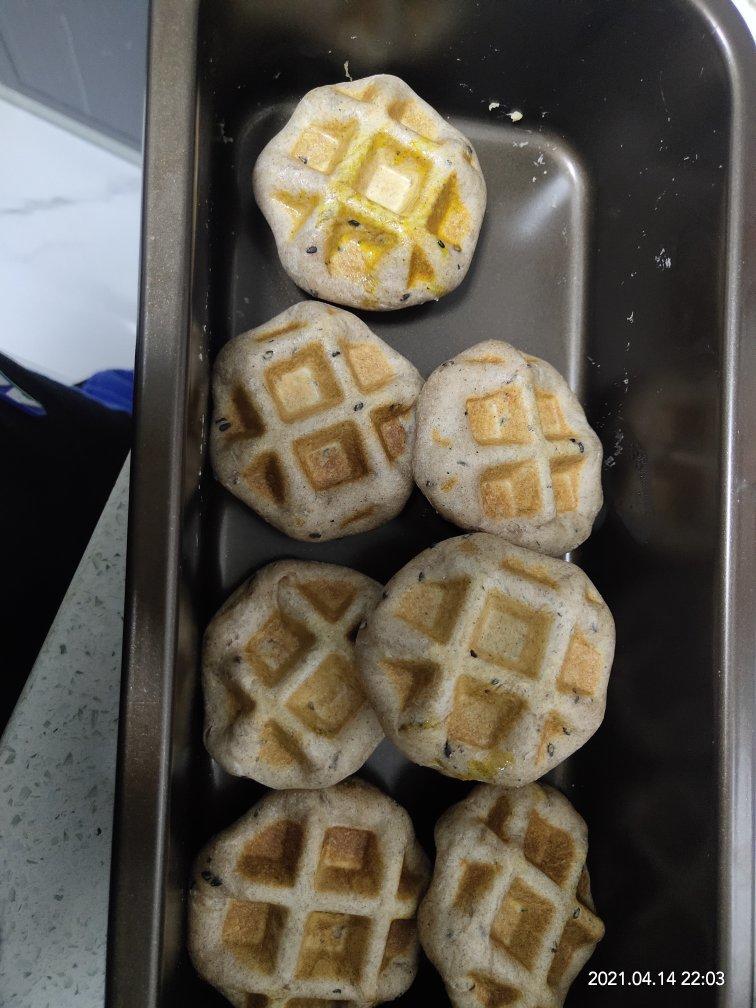 纯全麦无油华夫饼面包