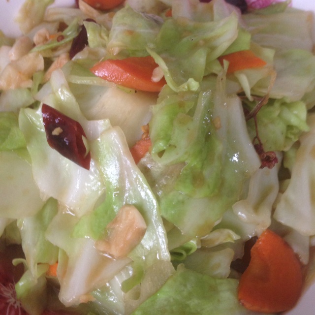 蚝油手撕卷心菜