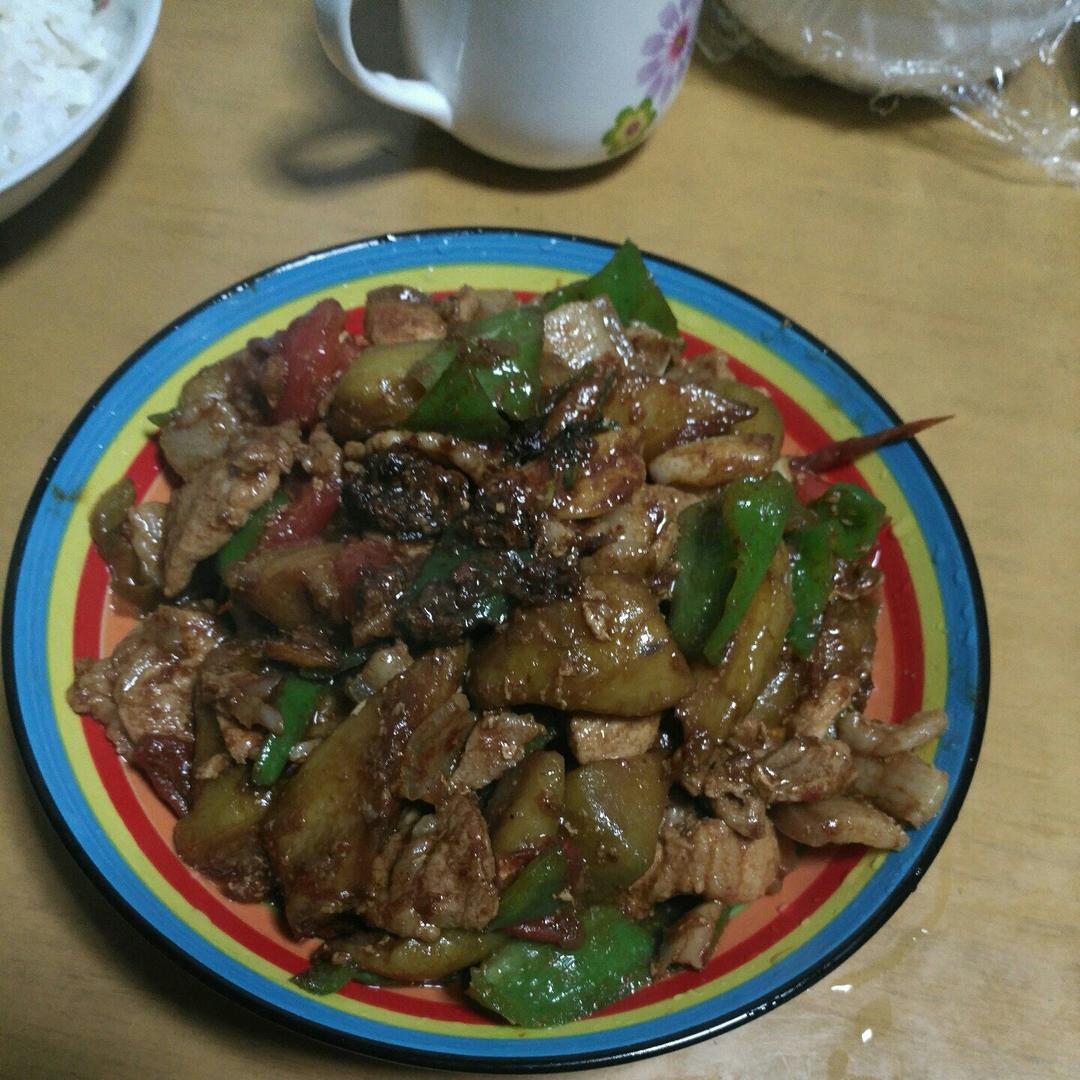 茄子烧肉