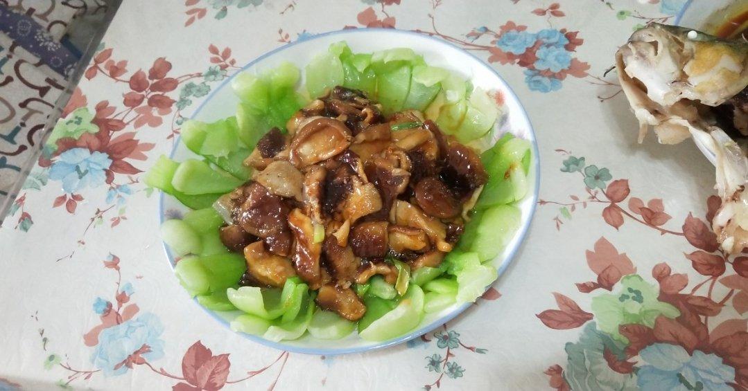 蚝油香菇油菜