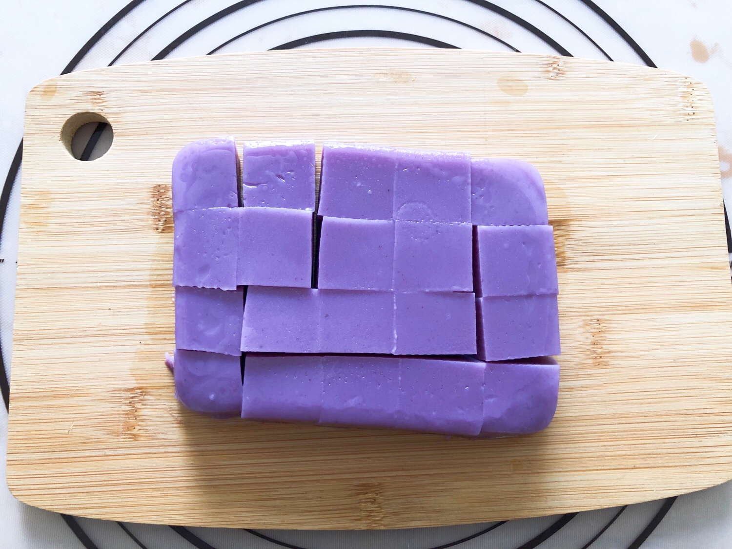 ㊙️好吃不长胖❗️入口即化的紫薯牛奶小方❗️❗️的做法 步骤14