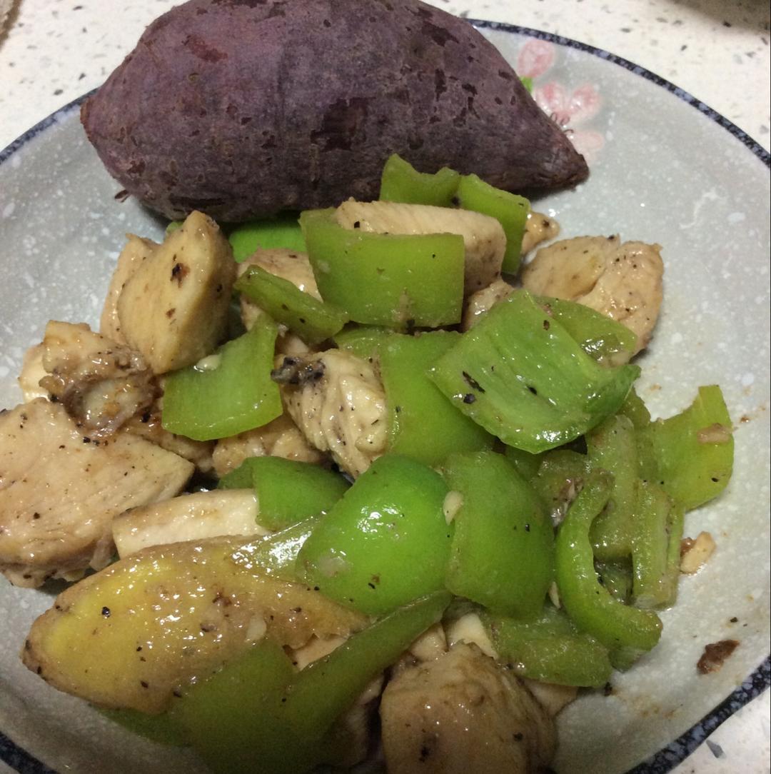 爆香快手菜～青椒炒鸡丁