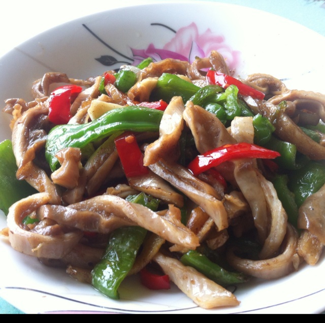 秋准做的青椒肚条