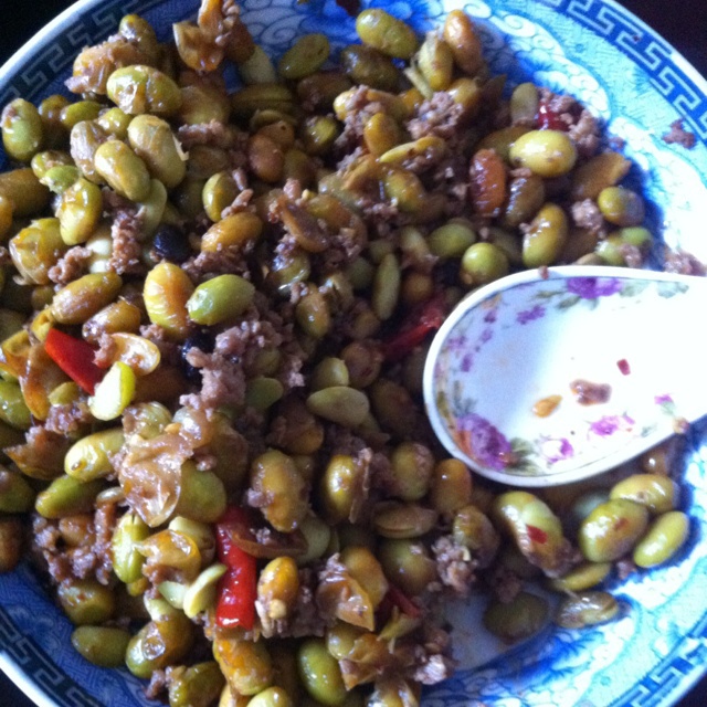 下饭菜 肉末毛豆