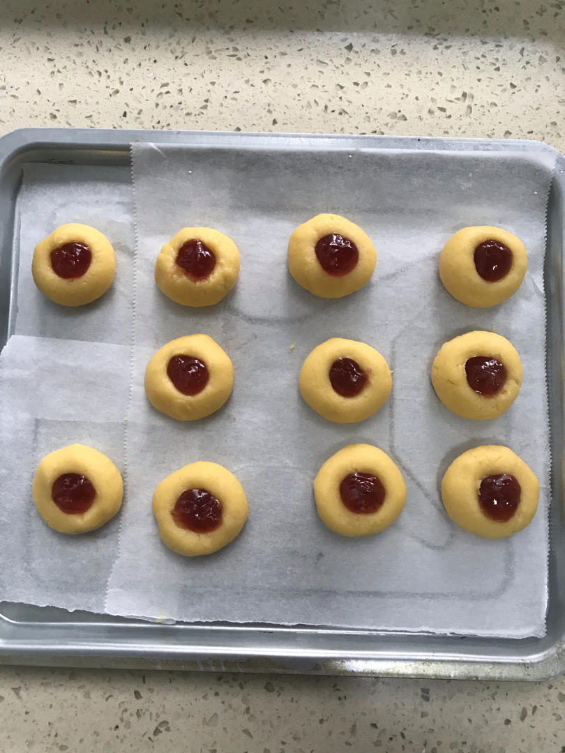 果酱曲奇（果酱奶酥）无比简单到有烤箱就能做！