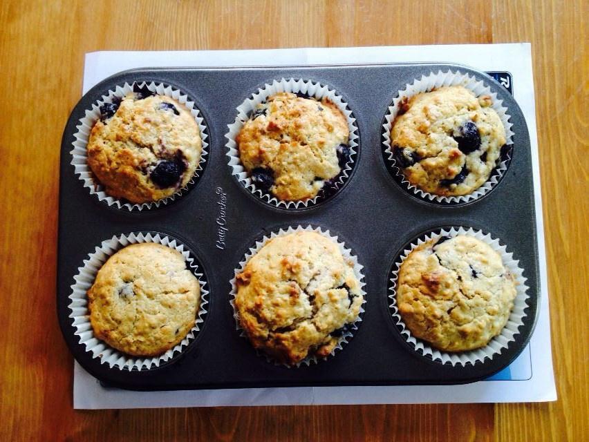 蓝莓酸奶燕麦马芬的做法