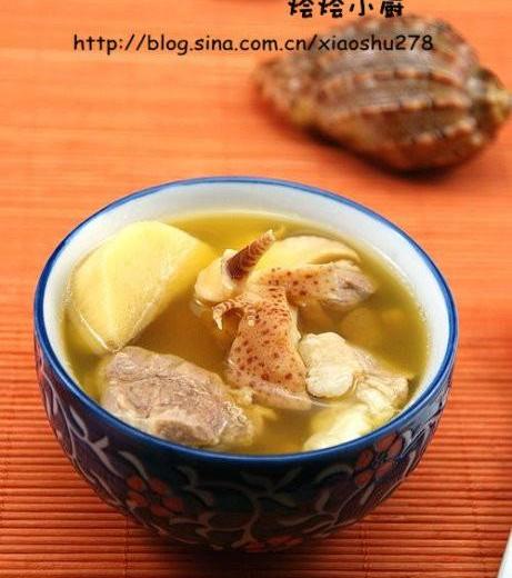 淮山螺肉汤的做法