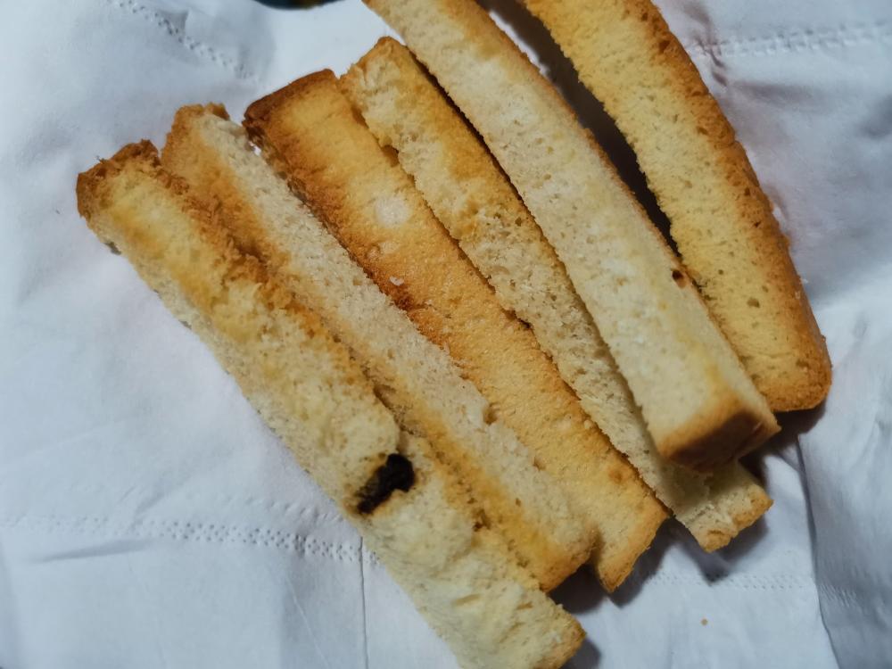 超级快手不放油不放糖的面包干的做法