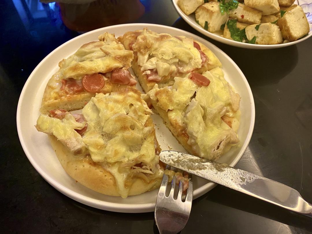 八寸披萨饼皮（四个）制作