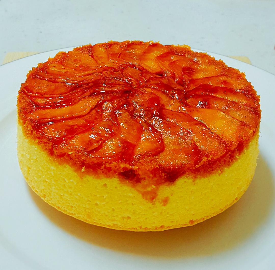 康777做的焦糖苹果翻转蛋糕